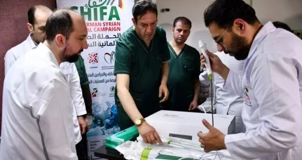 حمص: افتتاح وحدة متطورة للجراحة البولية التنظيرية بمشفى حمص الوطني ضمن "حملة شفاء"