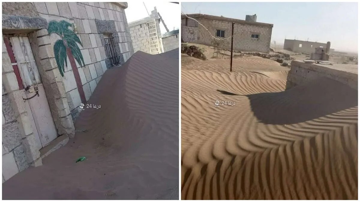 بويضان السورية تحت الرمال: الأهالي يطالبون بحلول مستدامة لمواجهة الزحف الصحراوي