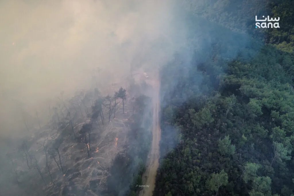 السيطرة على حريق في كفرته وجهود مكثفة لإخماد حريقين آخرين في ريف اللاذقية