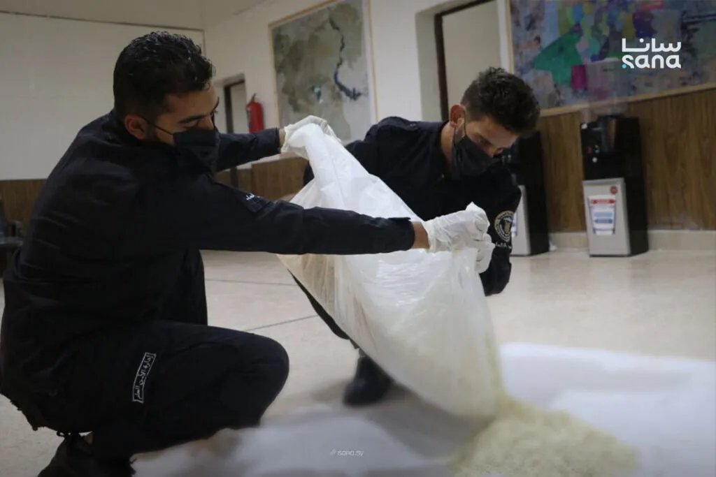 حلب: القبض على شبكة ترويج مخدرات وضبط كمية كبيرة من الحبوب