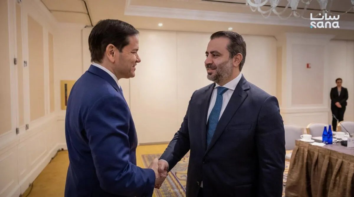 وزير الخارجية الشيباني يلتقي نظيره الأمريكي روبيو في نيويورك