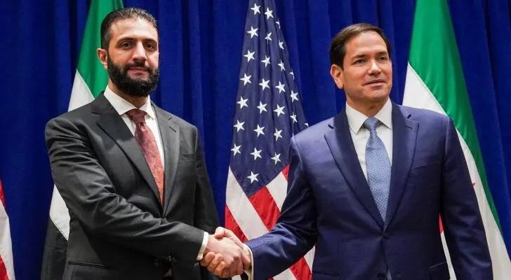 روبيو يبحث مع الشرع أهدافًا مشتركة لسوريا مستقرة وذات سيادة