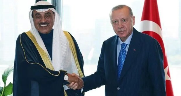 أردوغان يؤكد لولي العهد الكويتي استمرار الدعم التركي لسوريا ويدعو لوقف المجازر في فلسطين