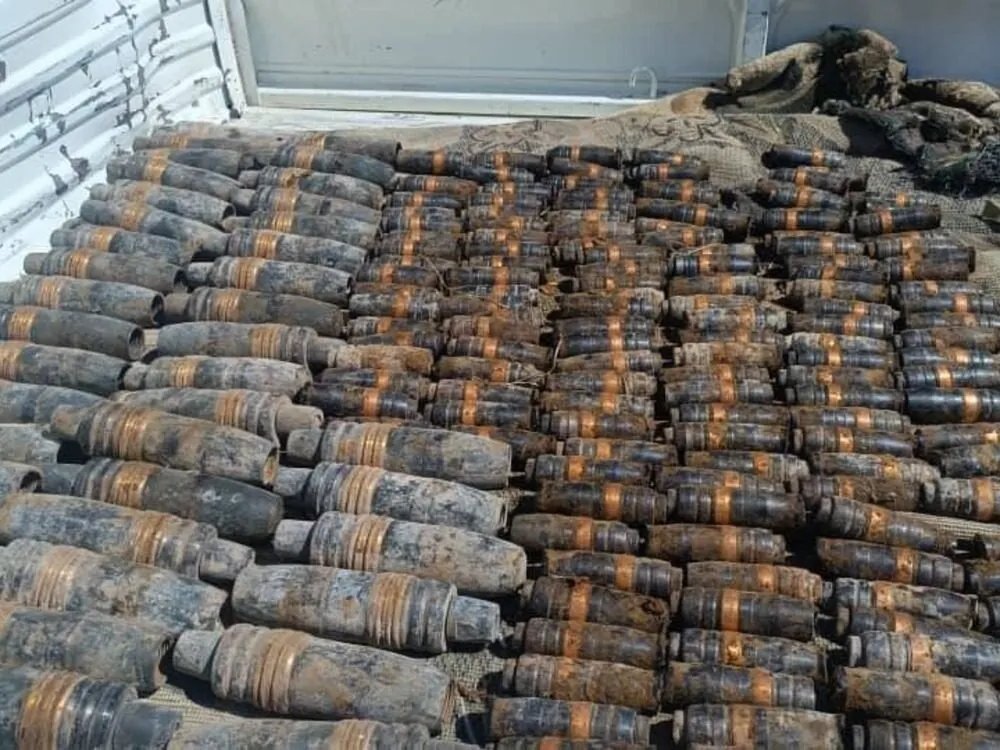 الأمن الداخلي السوري يضبط ترسانة ألغام وذخائر في ريف حمص