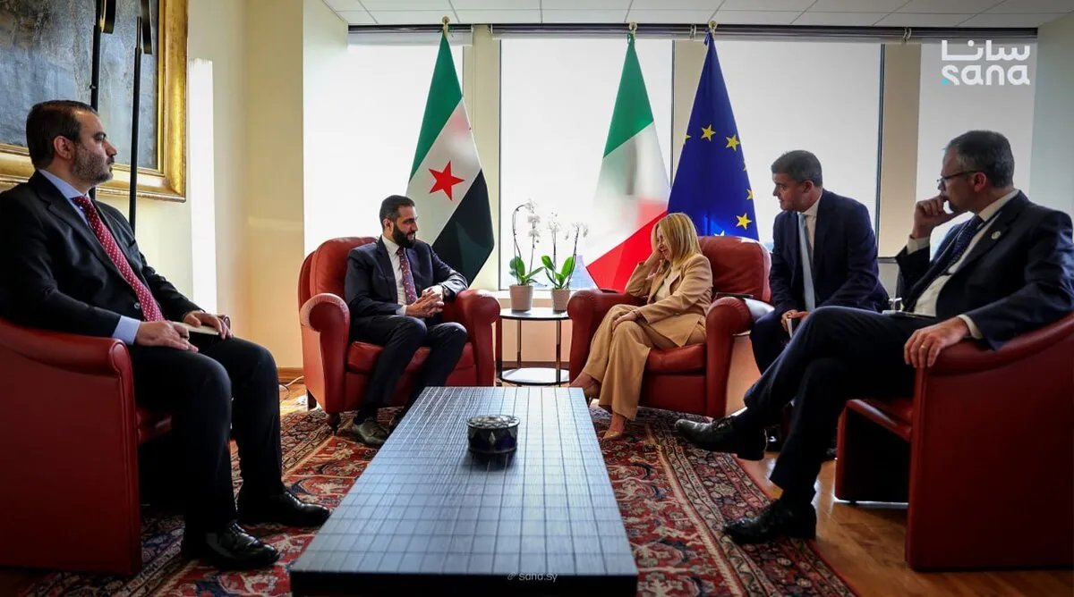 الرئيس الشرع يلتقي رئيسة الوزراء الإيطالية ميلوني في نيويورك