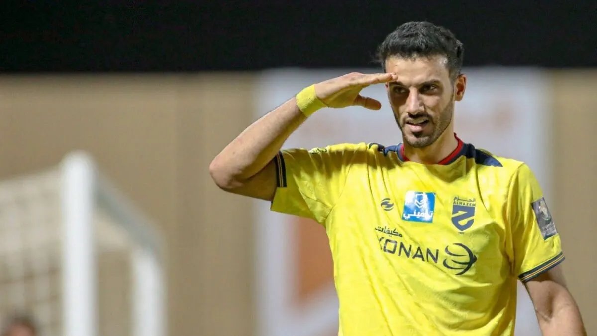 عمر السومة يتألق في أول ظهور له مع الحزم السعودي ويسجل هدفين في كأس الملك