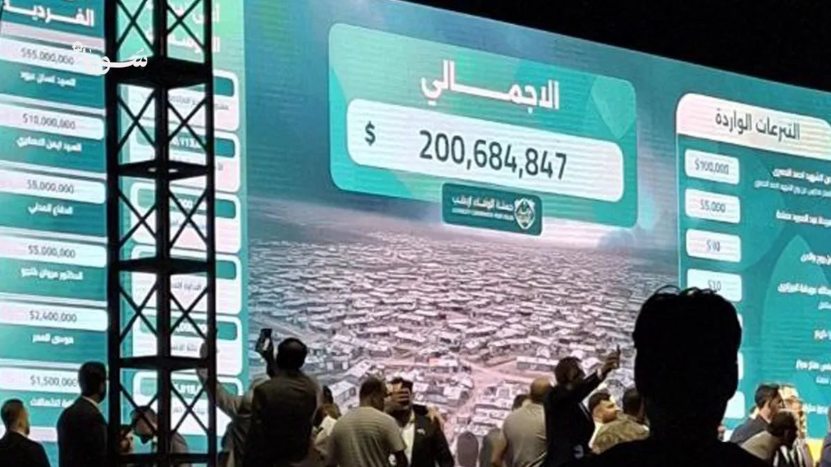 حملة "الوفاء لإدلب" تتجاوز 208 ملايين دولار: تبرعات ضخمة ومبادرات إنسانية لإعادة إعمار المدينة