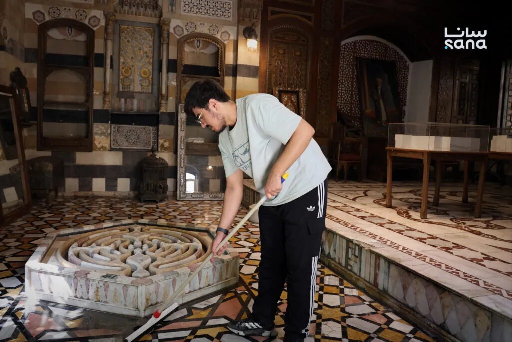 حملة "النظافة ثقافة" تُحيي بيت التراث الدمشقي وتُعيد رونقه