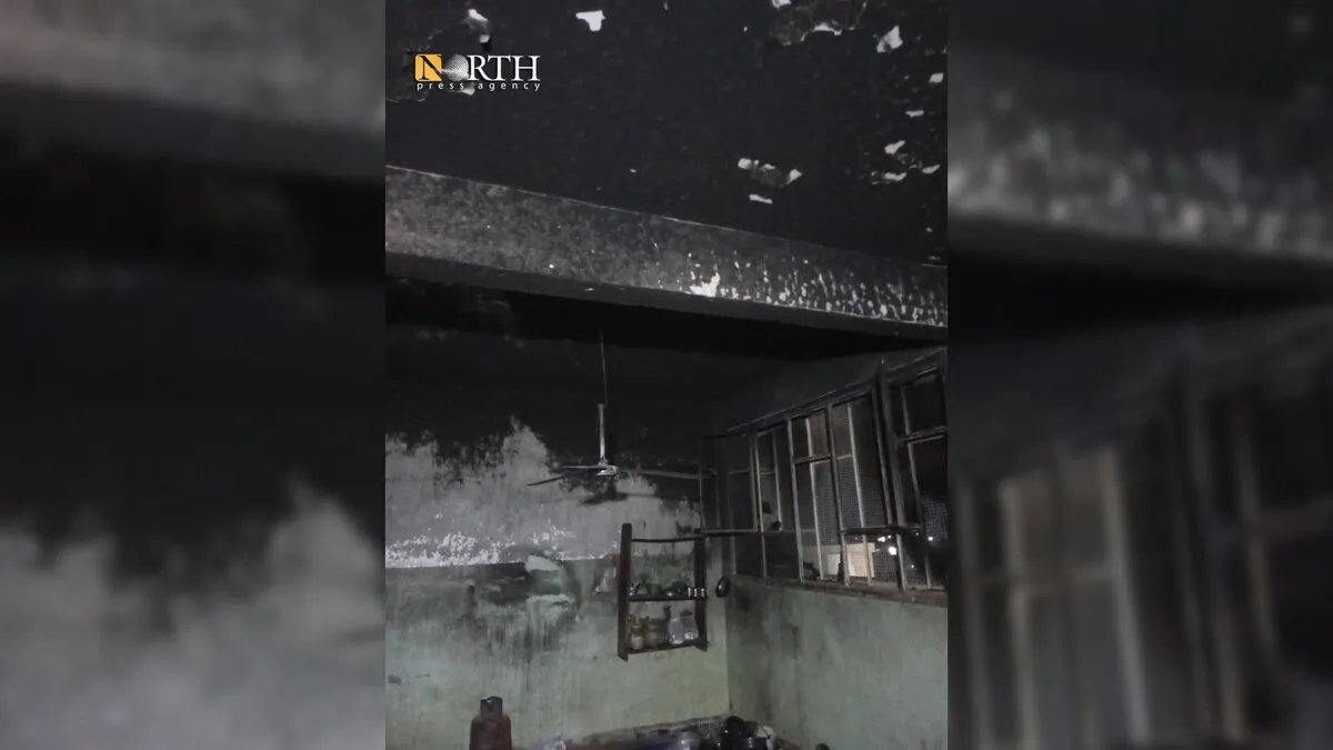 حريق يلتهم مدرسة تؤوي نازحين بريف الحسكة ويثير الذعر