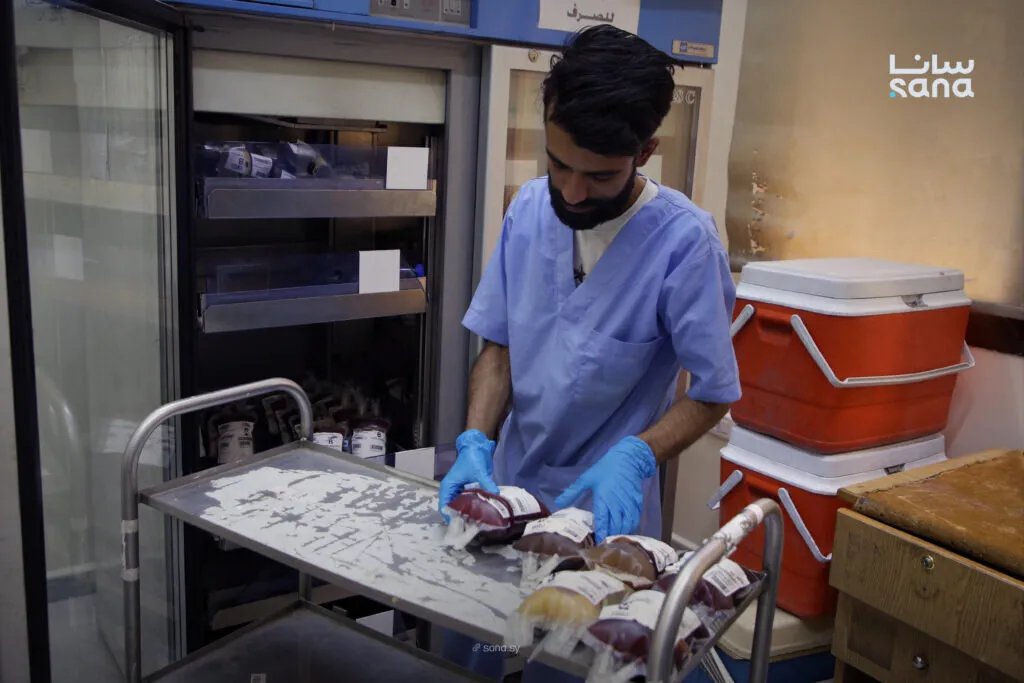 بنك الدم في حلب يواصل تقديم خدماته وسط تحديات أبرزها ضعف الإقبال على التبرع