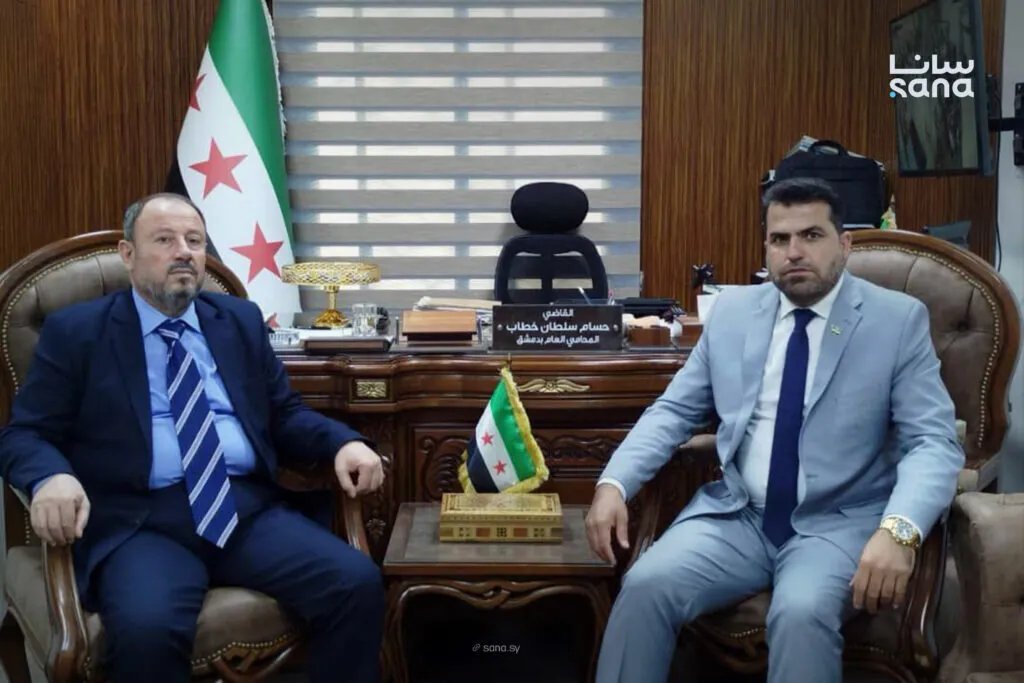 رئيس مجلس الدولة والمحامي العام بدمشق يبحثان تعزيز التعاون القضائي