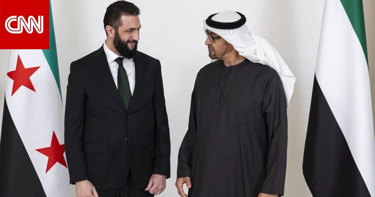 محمد بن زايد يؤكد دعم الإمارات الثابت لسوريا ووحدتها خلال لقائه بالشرع