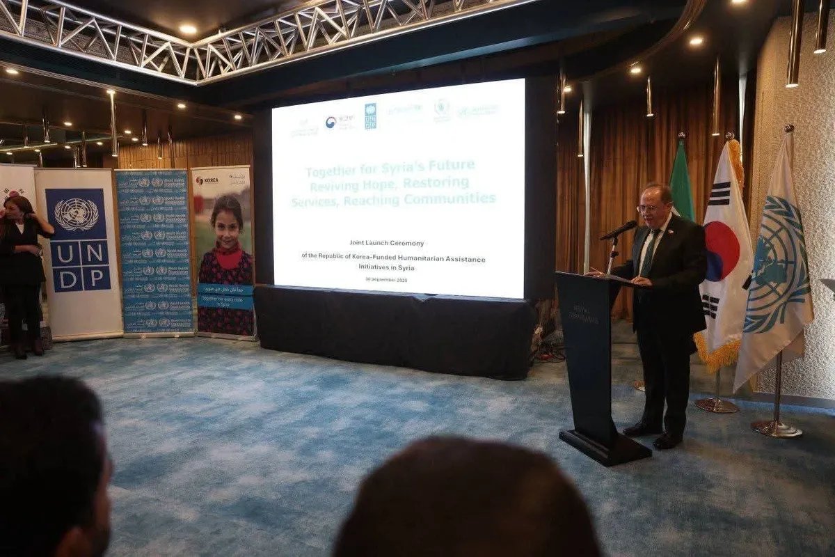 كوريا الجنوبية والأمم المتحدة تطلقان مشاريع إنسانية لدعم الشعب السوري في دمشق