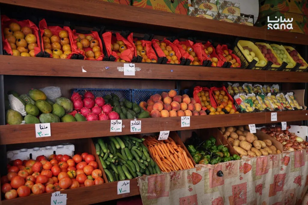تقرير مصور: أسعار الفواكه والخضراوات في سوق المزة بدمشق كما رصدتها سانا اليوم