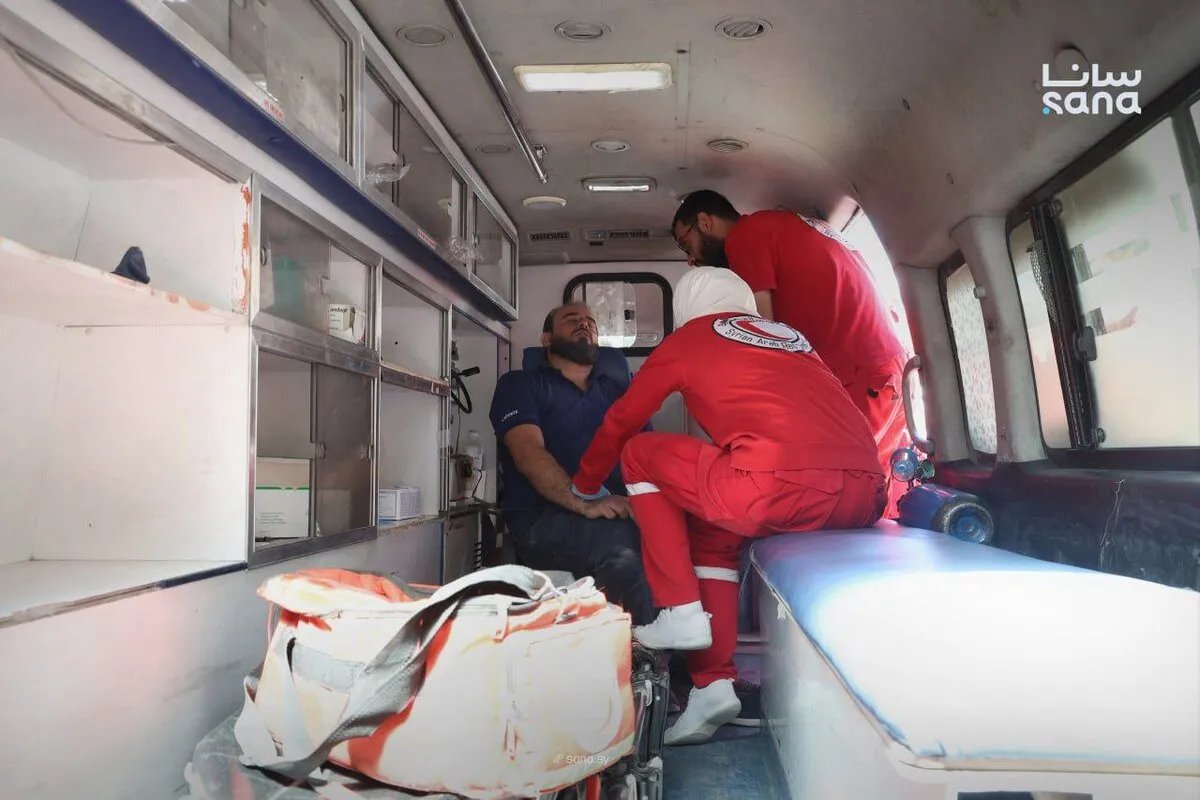 إصابات في صفوف عمال البناء إثر انهيار جزئي أثناء ترميم مبنى وزارة الداخلية القديم بدمشق