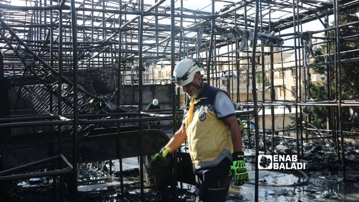 حريق في مطعم "تركواز" بحلب يسفر عن ثلاثة مصابين واختناقات