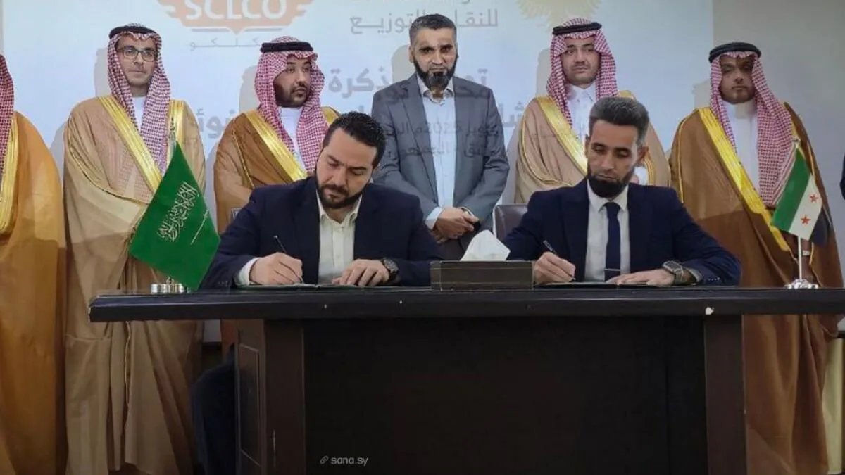 سوريا والسعودية توقعان اتفاقيات لتعزيز مشاريع الطاقة المتجددة بإنتاجية تصل إلى 600 ميجاواط