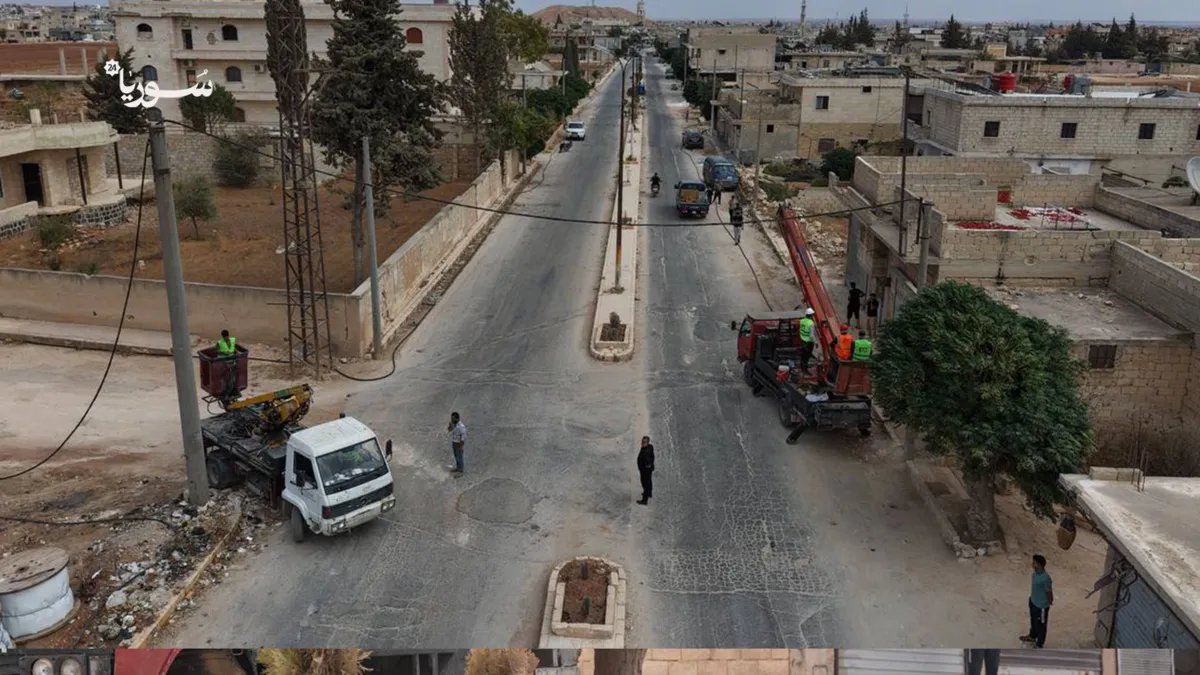 شركة STE Enerji تواصل جهودها لإعادة الكهرباء إلى ريف حلب الشمالي: مشروع ضخم قيد التنفيذ