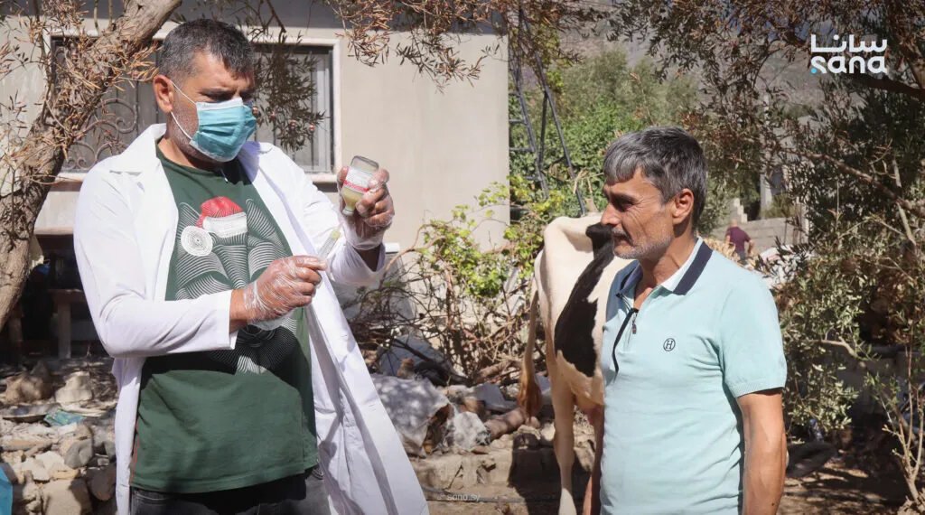 حملة واسعة في الغاب لتحصين الأبقار والجواميس ضد الحمى القلاعية