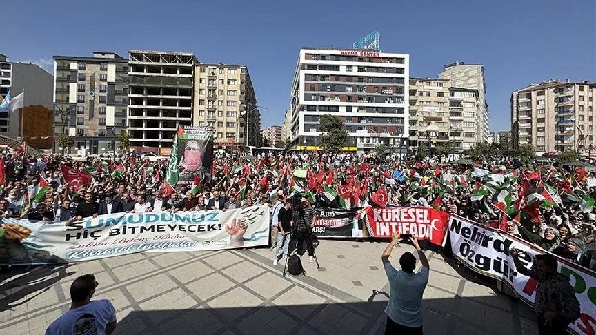 تركيا تنتفض تضامناً مع فلسطين وأسطول الصمود بمظاهرات حاشدة