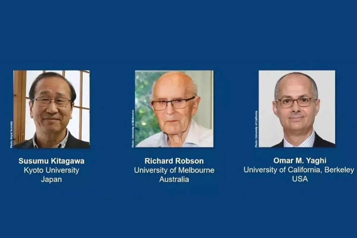 جائزة نوبل للكيمياء 2025: ثلاثة باحثين يفوزون، أحدهم من أصل عربي لإسهاماتهم في تطوير الهياكل الفلزية العضوية