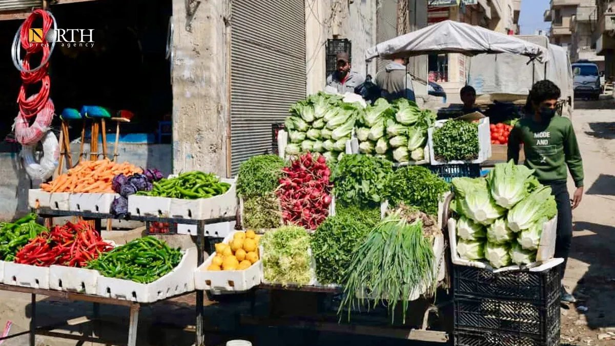 الرقة: ارتفاع حاد في أسعار الخضروات نتيجة إغلاق المعابر وتأثيره على الأسواق