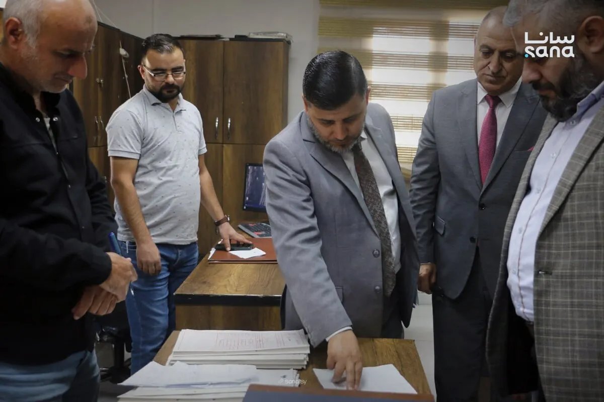 النائب العام يتفقد سير العمل في الدوائر القضائية والمحاكم بتل أبيض في ريف الرقة