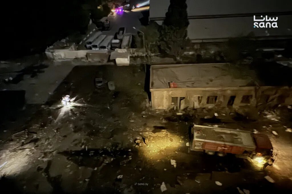 لجنة فنية لتقييم أضرار صوامع الحبوب في السبينة بريف دمشق بعد الانفجار