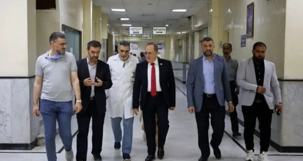 وزيرا التعليم العالي والصحة يتفقدان أضرار حريق مشفى الأطفال الجامعي بدمشق ويطمئنان على المرضى