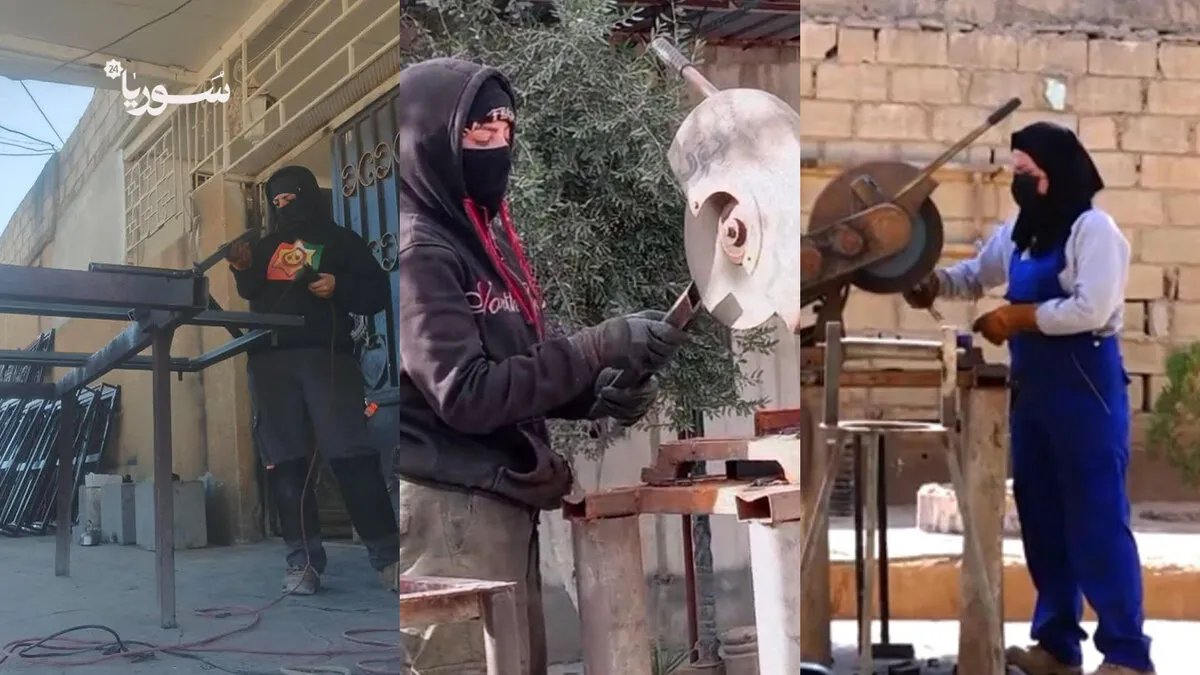 آية حمزة: حدّادة حسكاوية تتحدى التقاليد وتصنع الإبداع بأناملها