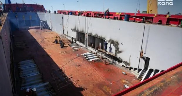 بأيدي وطنية: تحويل باخرة تجارية إلى سفينة مواشي في ميناء بانياس يعكس تطور القدرات المحلية