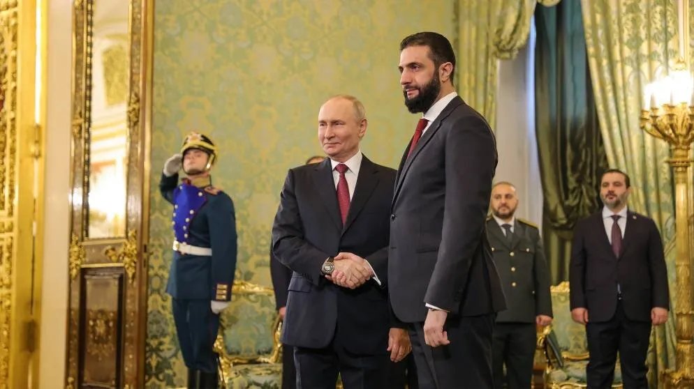 الرئيس الشرع يؤكد من موسكو: سوريا الجديدة تعزز علاقاتها مع العالم وتحترم اتفاقياتها مع روسيا