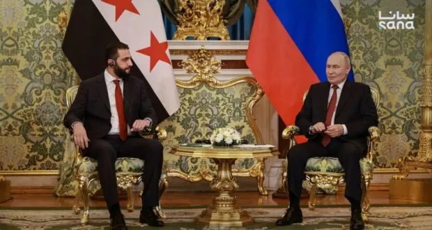 الرئيس الشرع يبحث في موسكو تعزيز العلاقات الاستراتيجية مع روسيا