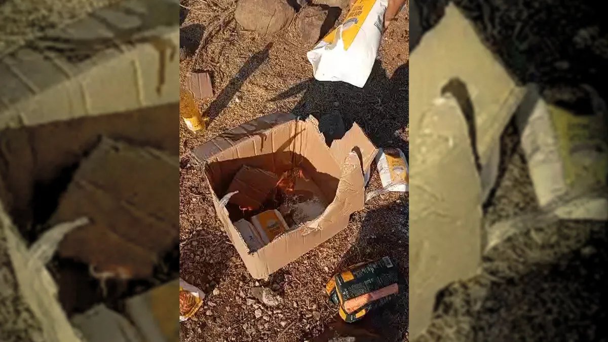 رفضاً للتطبيع: سكان بريف القنيطرة يحرقون مساعدات غذائية إسرائيلية