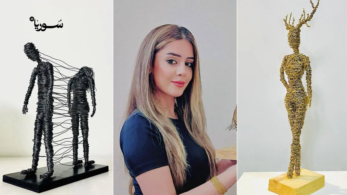ليلى جمعة من القامشلي: تحويل الأسلاك إلى تحف فنية بإحساس مرهف