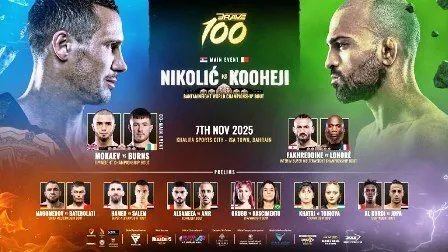 بريف البحرينية تكشف عن قائمة نزالات تاريخية في BRAVE CF 100 بالبحرين