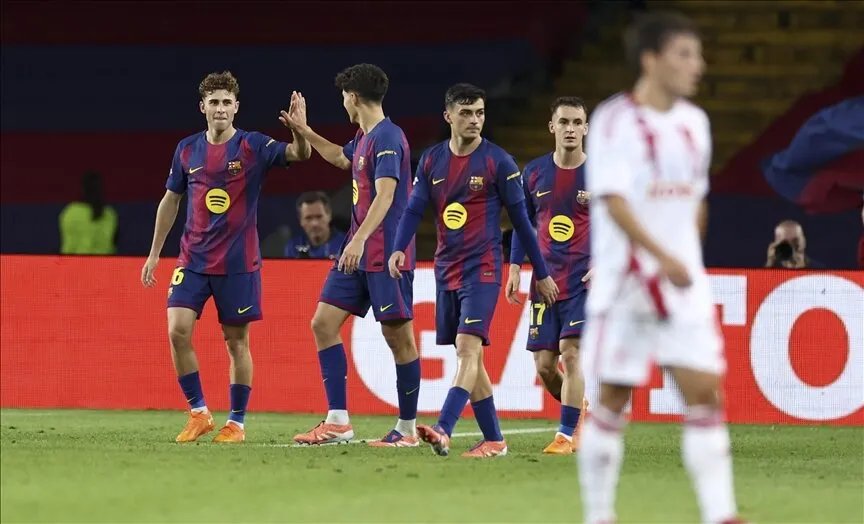 برشلونة يسحق أولمبياكوس بسداسية في ليلة تألق لوبيز بدوري أبطال أوروبا