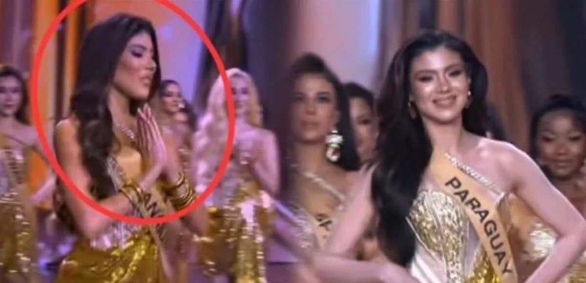 ملكة جمال بنما في موقف لا تحسد عليه خلال مسابقة عالمية: شاهد لحظة الارتباك!