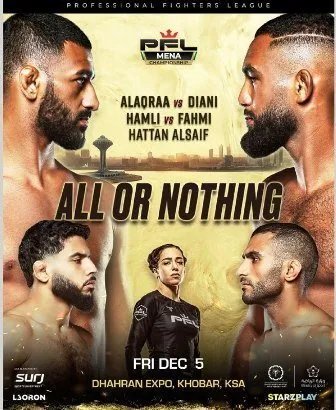 الخبر تستضيف نزالات حاسمة لبطولة المقاتلين المحترفين في الشرق الأوسط وشمال إفريقيا