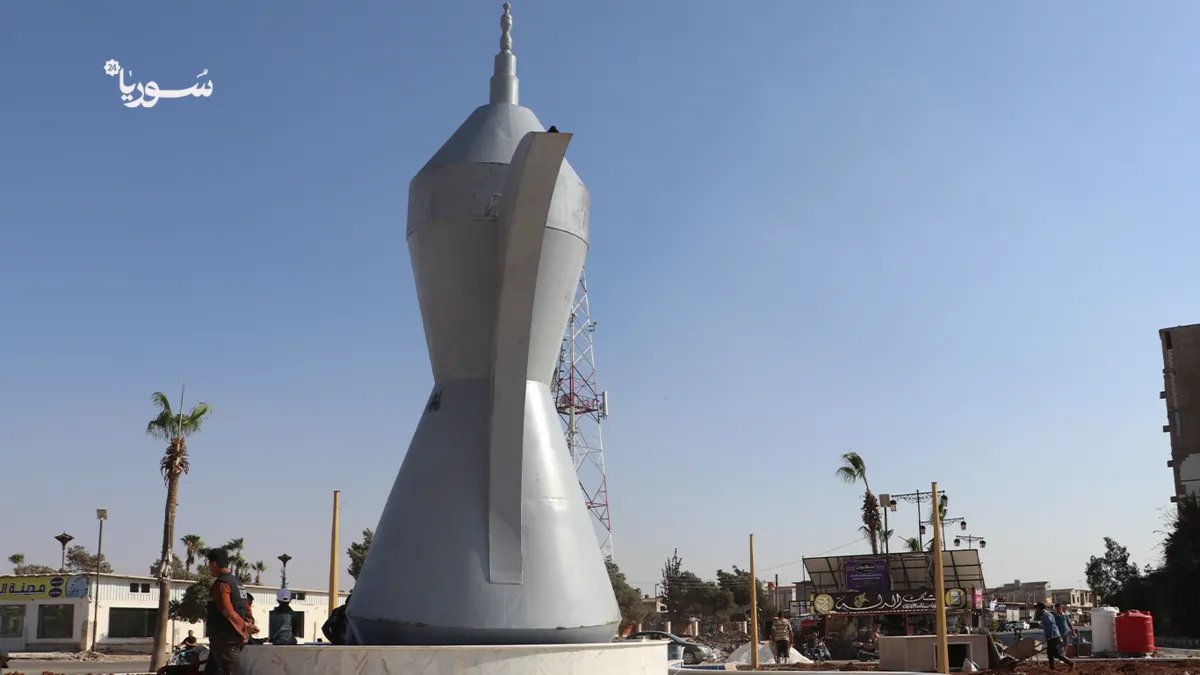 درعا تتجمّل: مشروع خاص يعيد الحياة لدوار الدلّة بمجسّم جديد ونافورة مياه