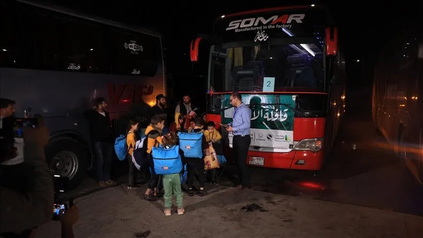 إجلاء دفعة جديدة من العائلات السورية المحتجزة في مخيم الهول إلى مناطق شمال غرب سوريا