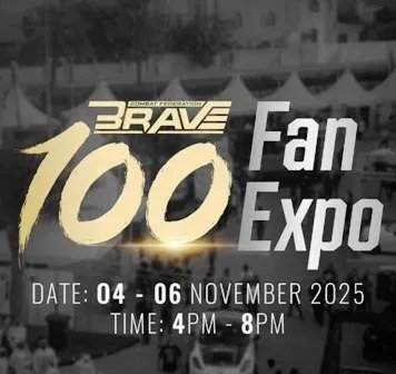 BRAVE CF تحتفل بنسختها المئوية التاريخية بإطلاق معرض الجماهير FAN EXPO