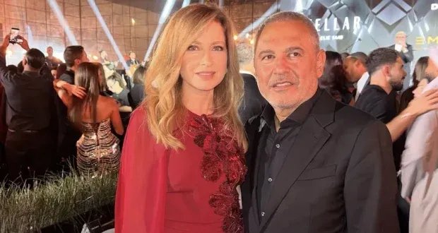 كلودين صعب تخطف الأنظار بإطلالة ملكية في احتفالية إيلي صعب بأبوظبي