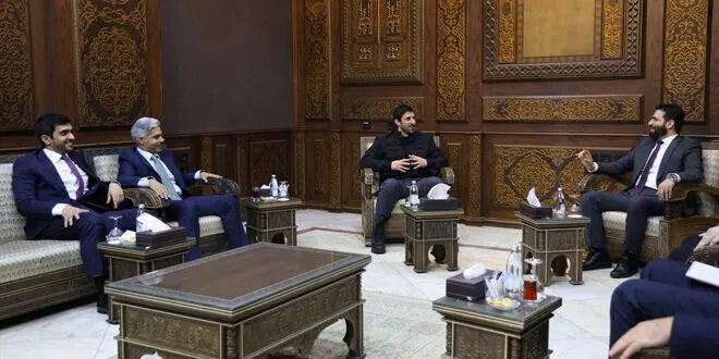 وزير الداخلية السوري يبحث مع وفد قطري تعزيز التعاون الأمني والشرطي