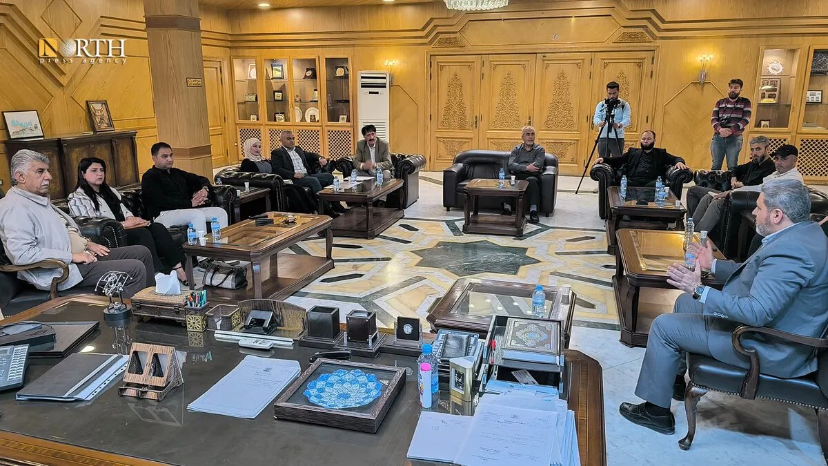 وفد من الشيخ مقصود والأشرفية يبحث مع مجلس محافظة حلب تحسين الخدمات الأساسية