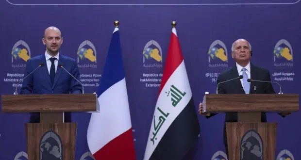وزير الخارجية الفرنسي في بغداد: مباحثات حول مكافحة الإرهاب ودعم استقرار سوريا ومفاوضات إيران