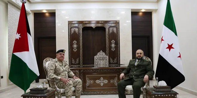 وزير الدفاع السوري يبحث تعزيز التعاون العسكري مع وفد أردني رفيع المستوى