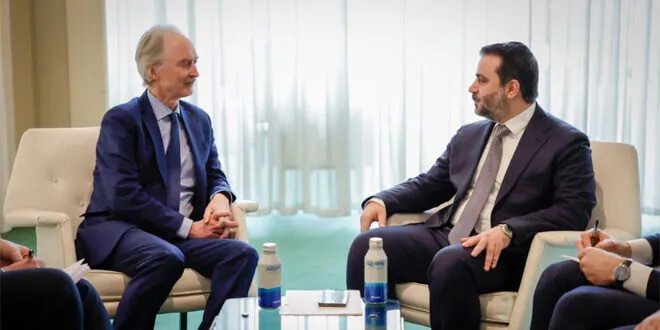 وزير الخارجية السوري يبحث مع بيدرسون في نيويورك آخر مستجدات الأزمة السورية