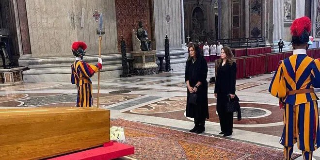 وزيرة الشؤون الاجتماعية السورية تشارك في وداع البابا فرنسيس بالفاتيكان