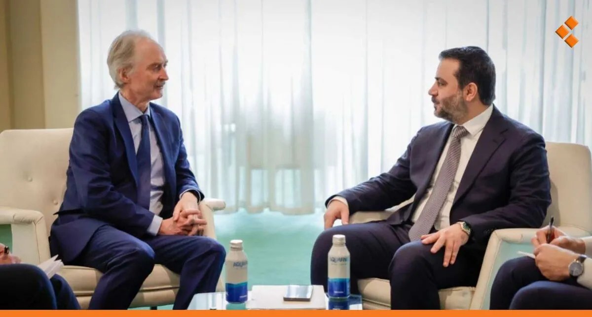 بيدرسن والشيباني يبحثان العملية السياسية في سوريا ويدعوان إلى الشمولية والانتقال السياسي